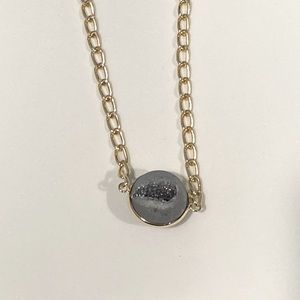 Grey Geode Necklace